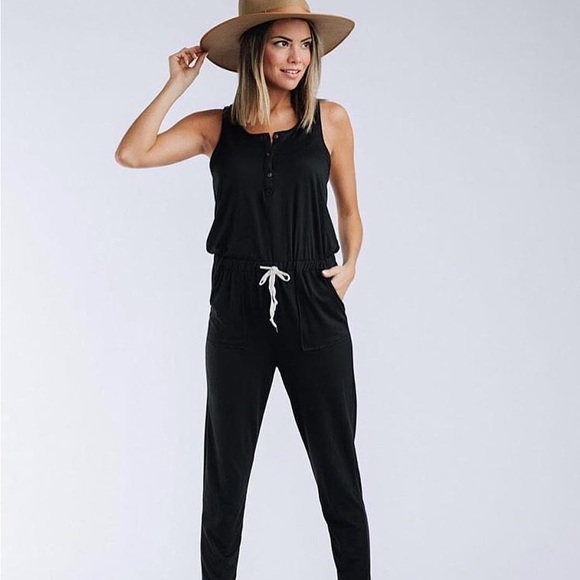 Clad & Cloth Black Jumpsuit - Picture 1 of 4